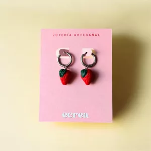 Charm fresa con aro