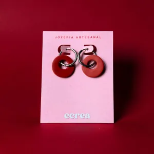 Charm donut rojo